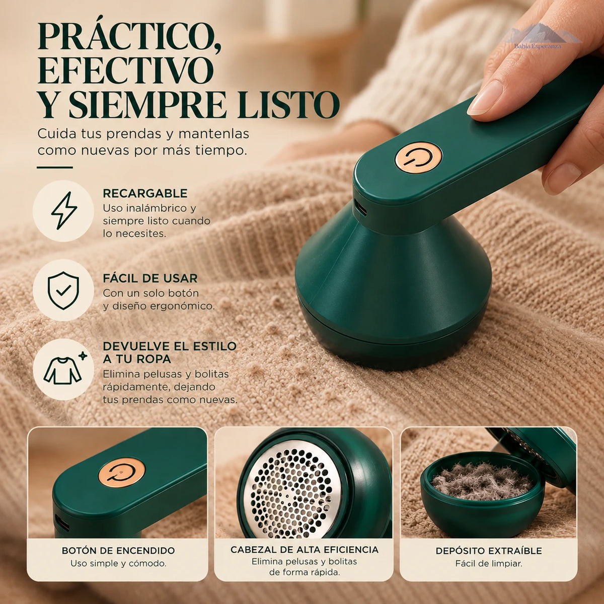 Quitapelusas Eléctrico Recargable