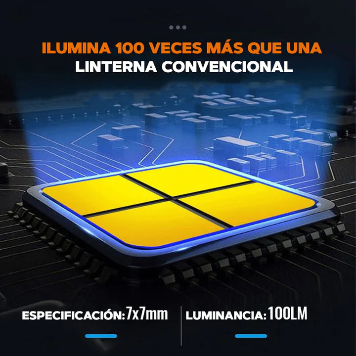 Linterna recargable largo alcance