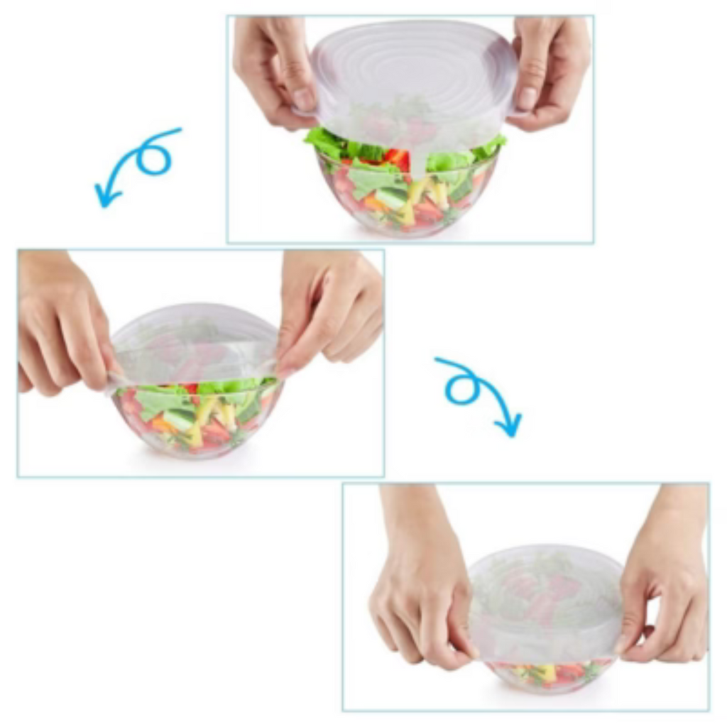 Tapas Elásticas de Silicona Reutilizable (6 unidades)