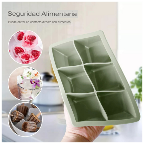 Moldes 6 Espacios Cubo de Hielo XL