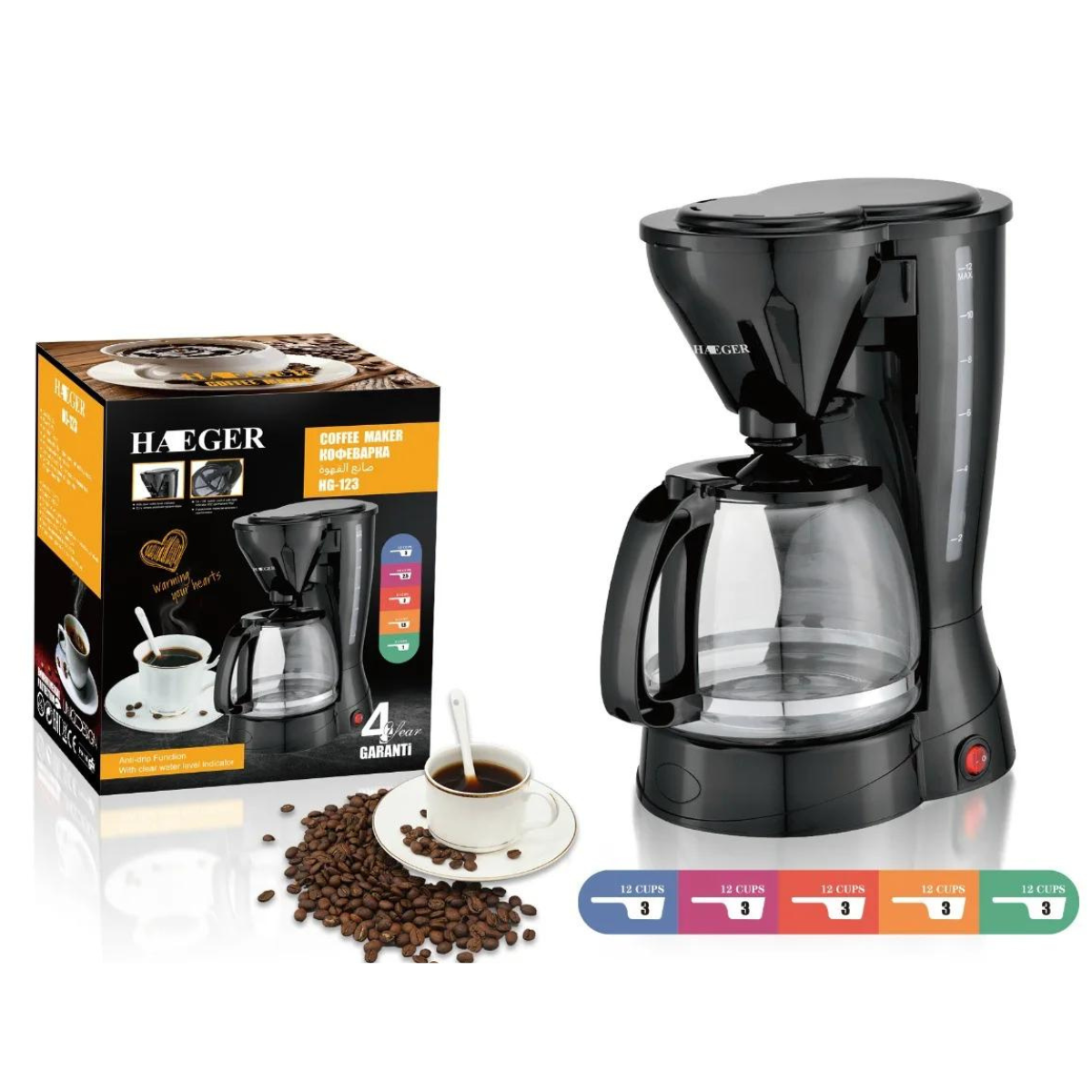 Cafetera Multifuncional Automática 600 ML